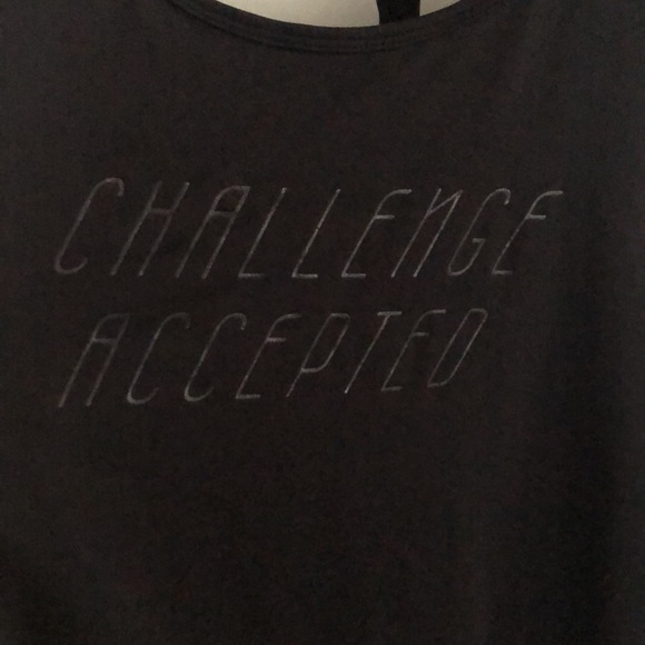 “Challenge Accepted” champion loose fit tank - Picture 2 of 5